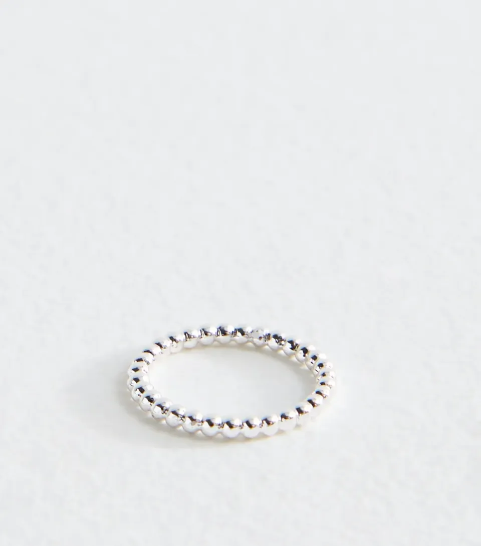 Silver Tone Bubble Ring
