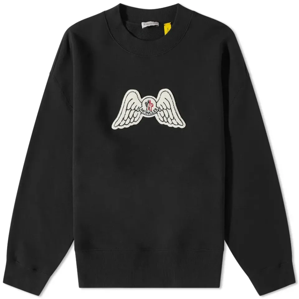 8 Moncler Palm Angels Wing Logo Crew Sweat