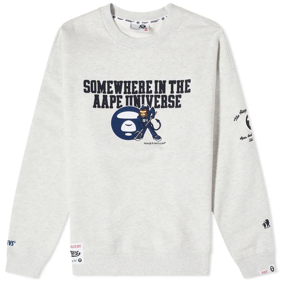 AAPE College Devil Crew Sweat