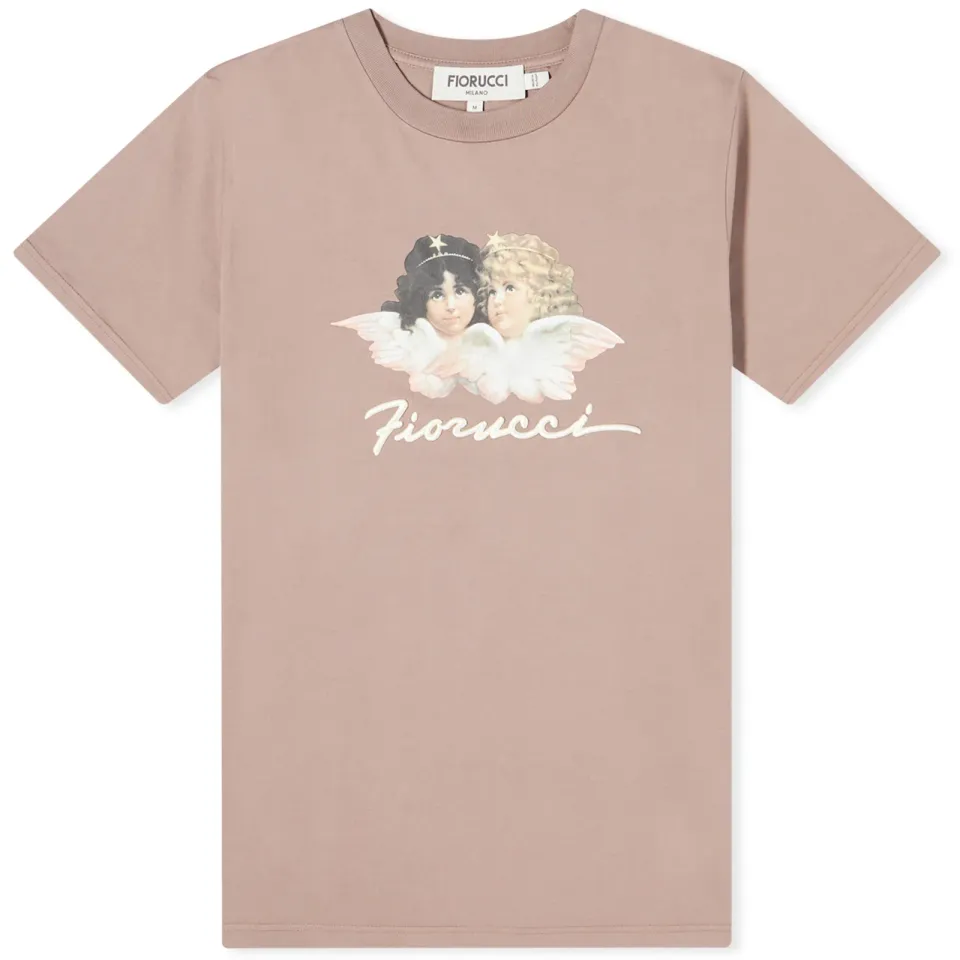 Squiggle Angels T-Shirt Washed Fig