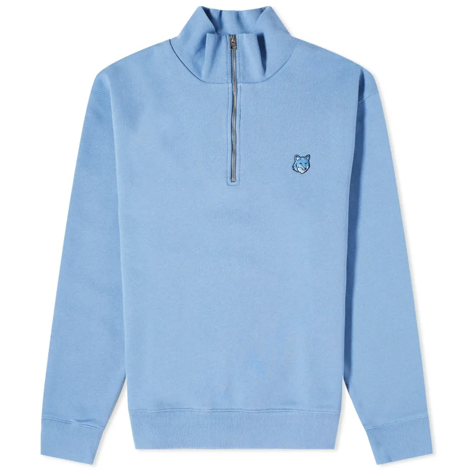 Maison Kitsuné Bold Fox Head Patch Half Zip Sweat