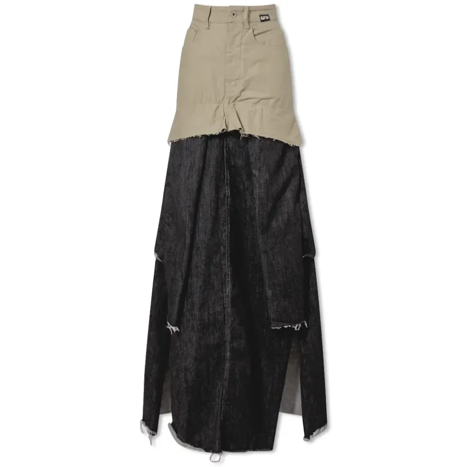 Collapse cut maxi skirt