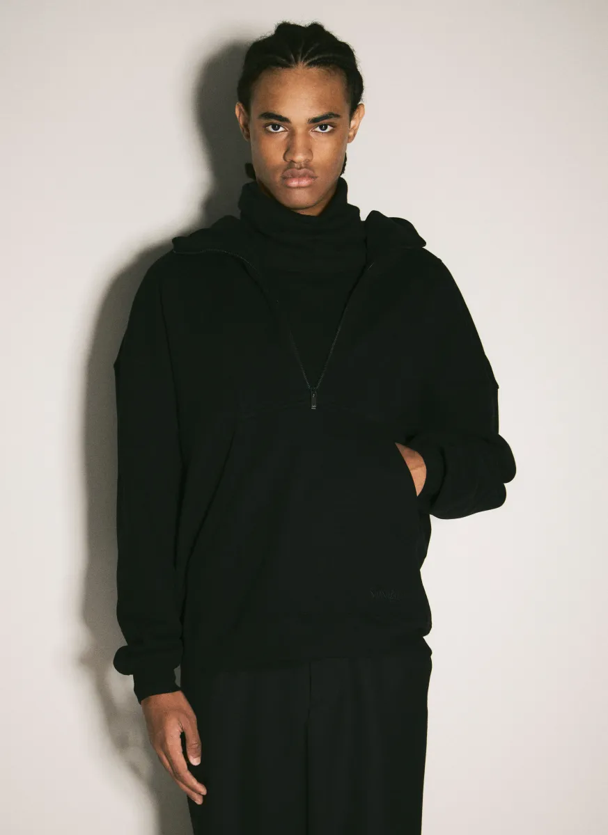 Half-Zip Hooded Sweatshirt
