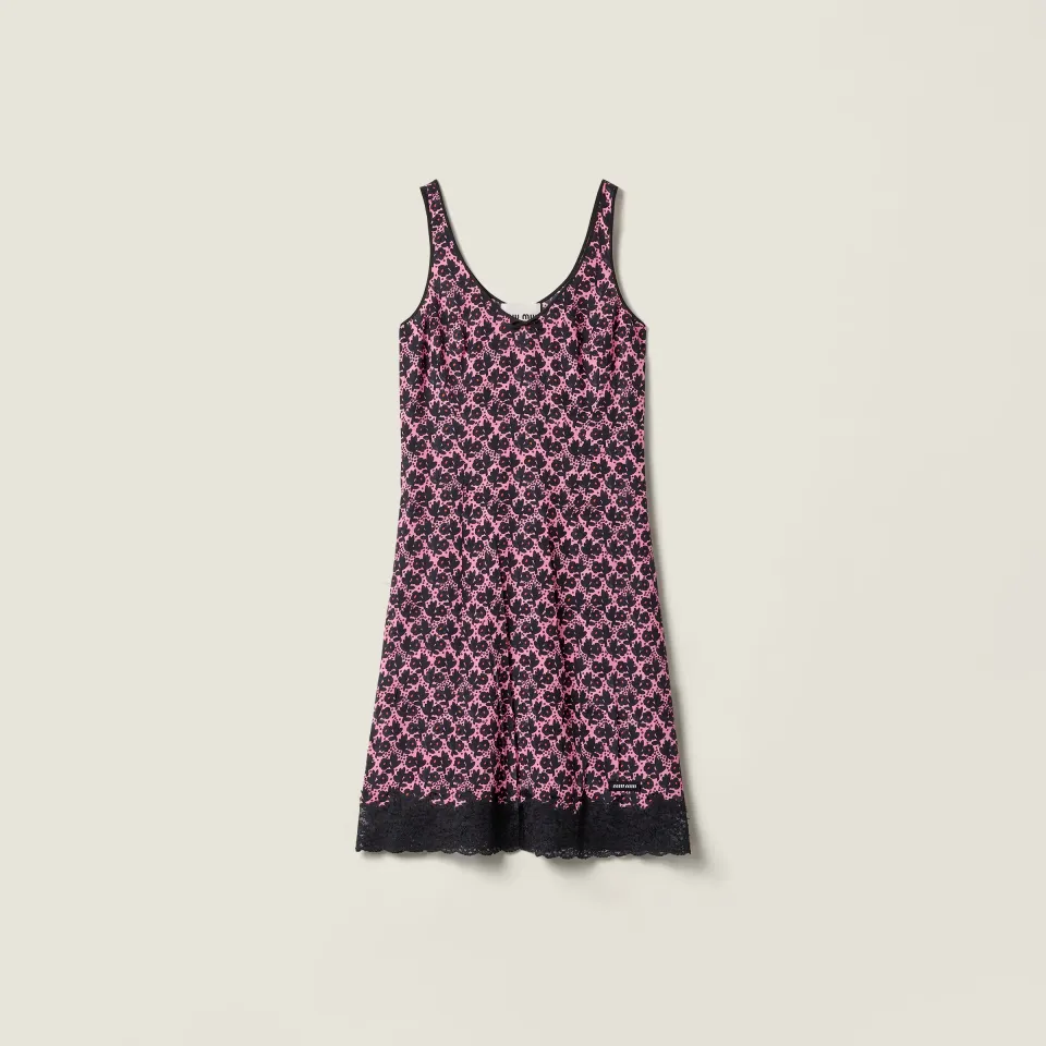 Crêpe de chine mini-dress