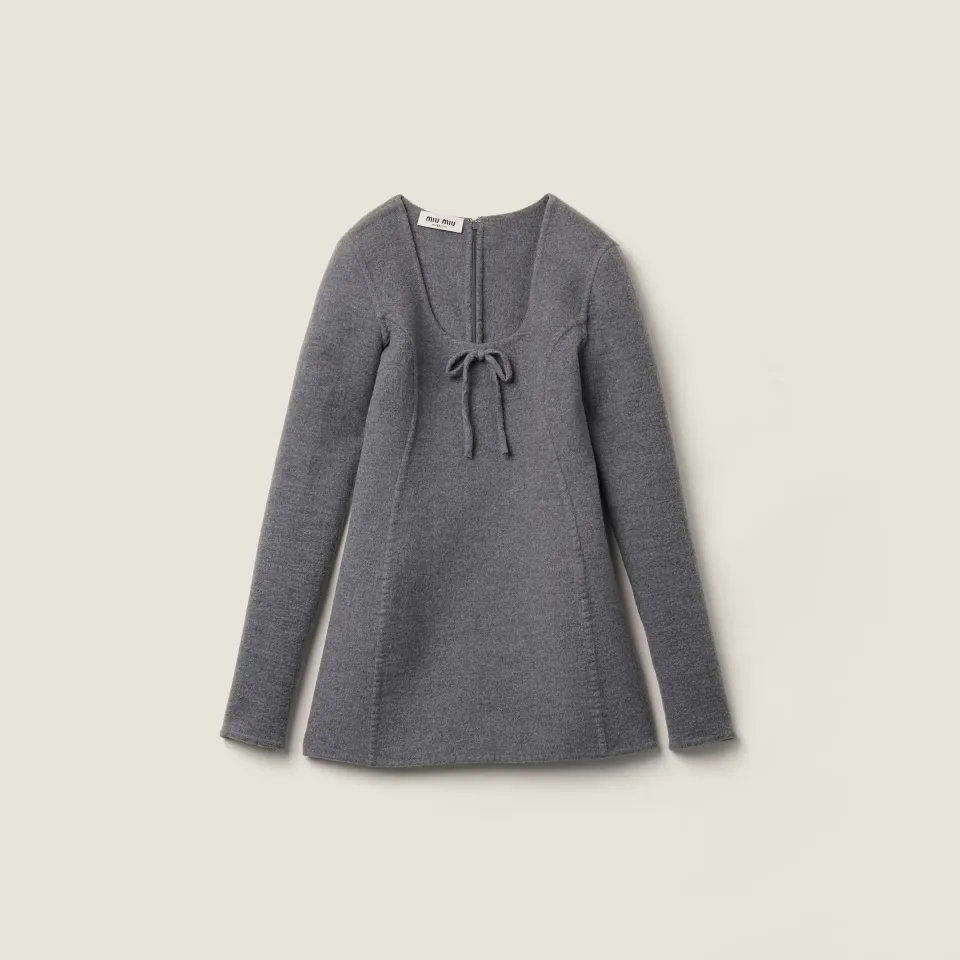 Double wool dress
