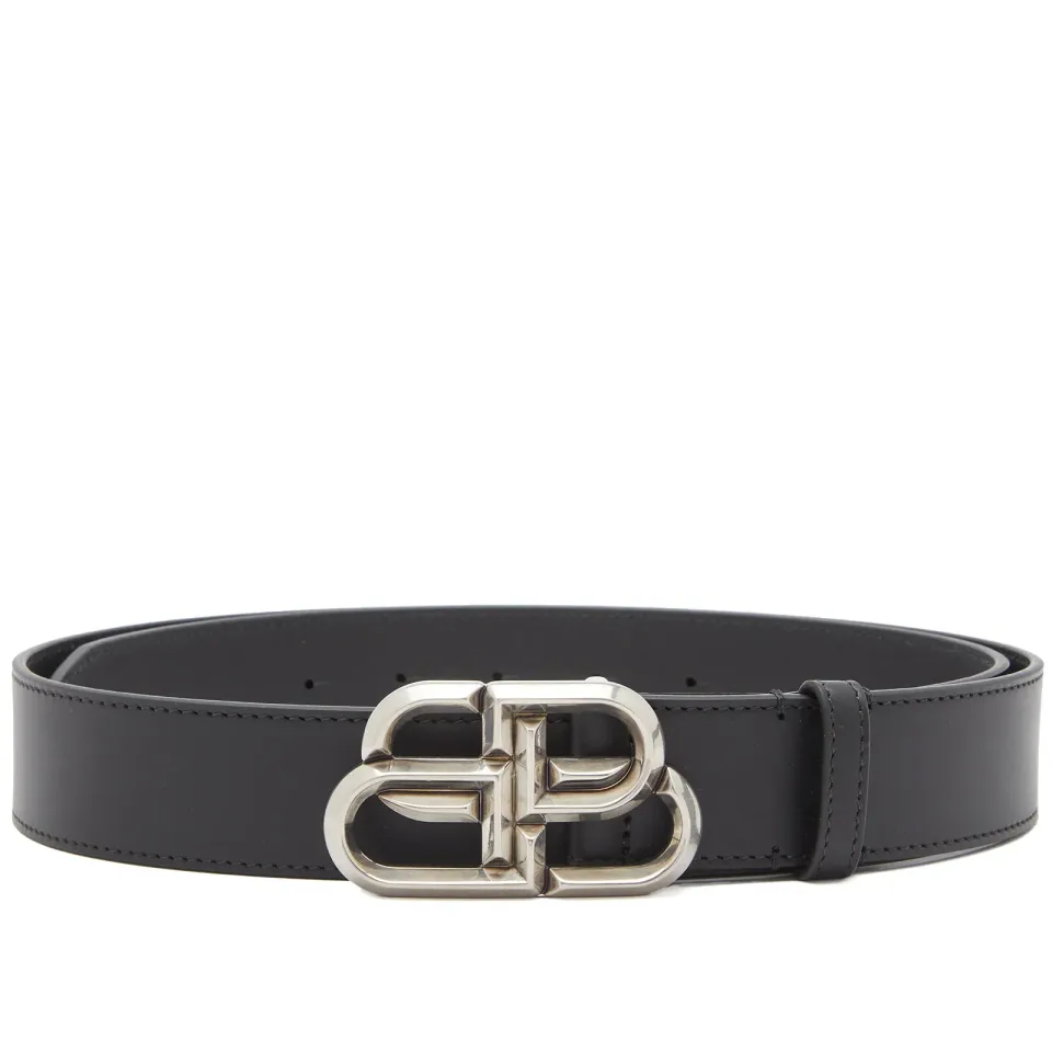 BB Signature Logo Silver Belt