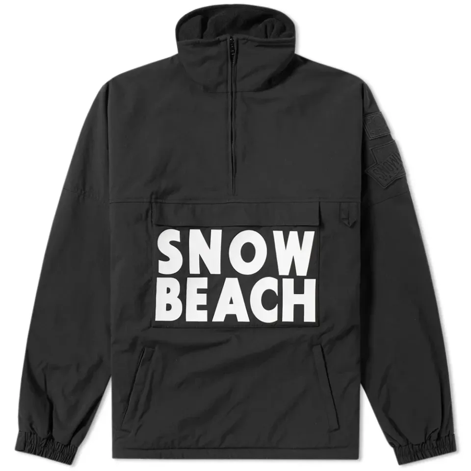 Half Zip Smock Jacket 'Snow Beach'