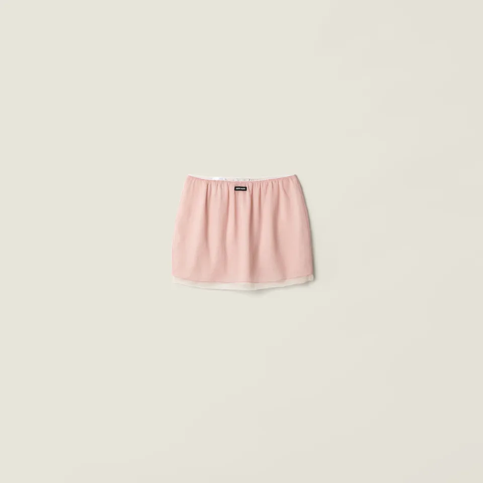 Chiffon miniskirt