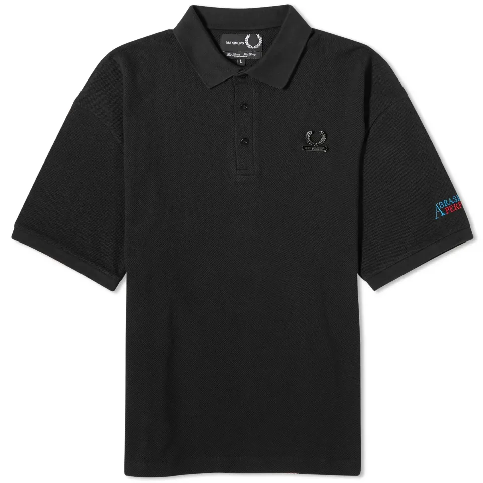 x Raf Simons Embroidered Oversized Polo
