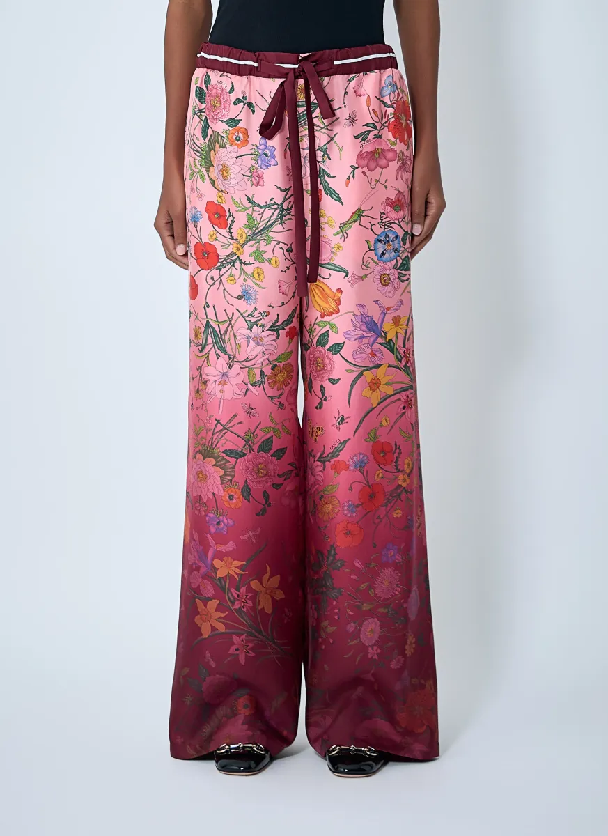 Printed Silk Pants