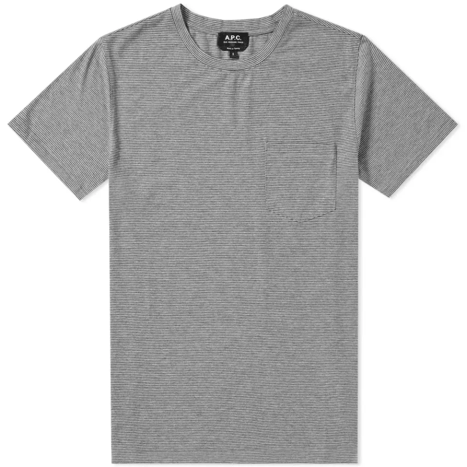 A.P.C. Keanu Stripe Pocket Tee