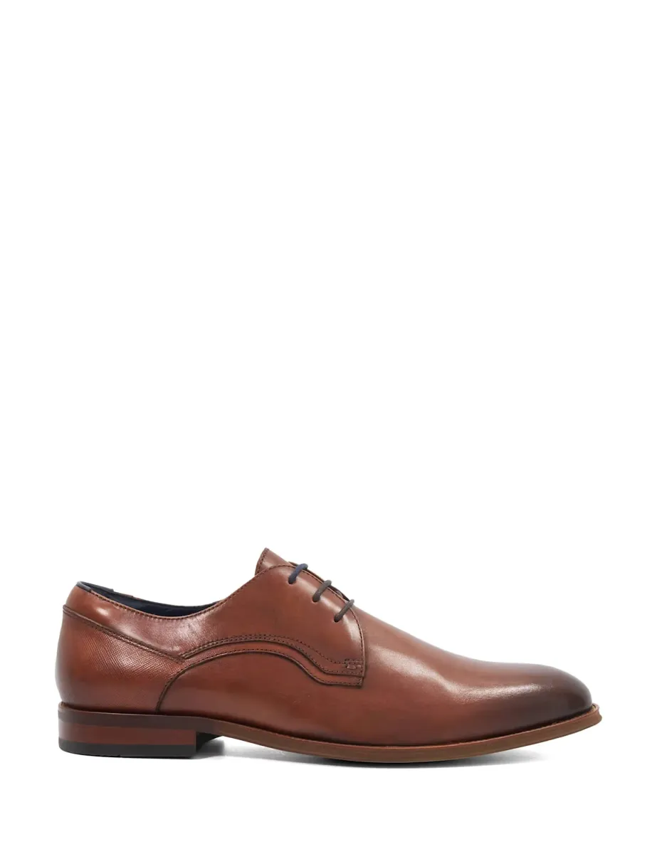 Leather Derby Shoes Tan