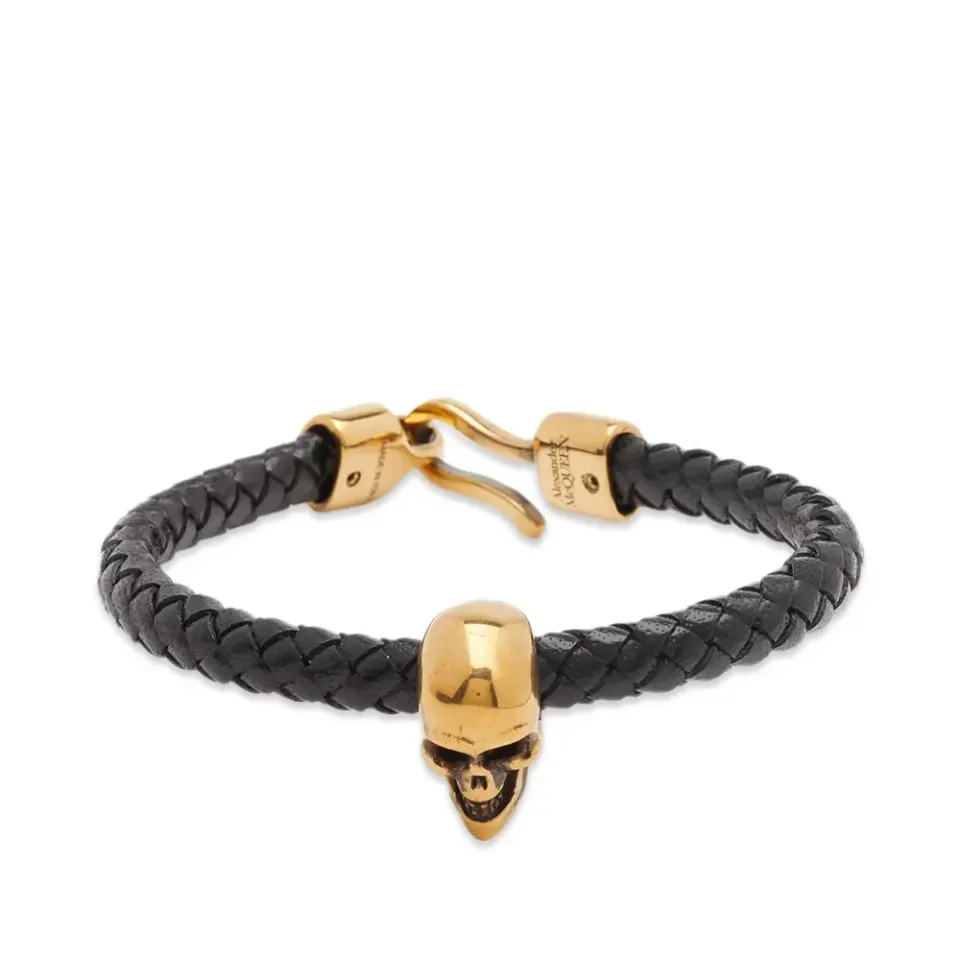 Leather Skull Bracelet