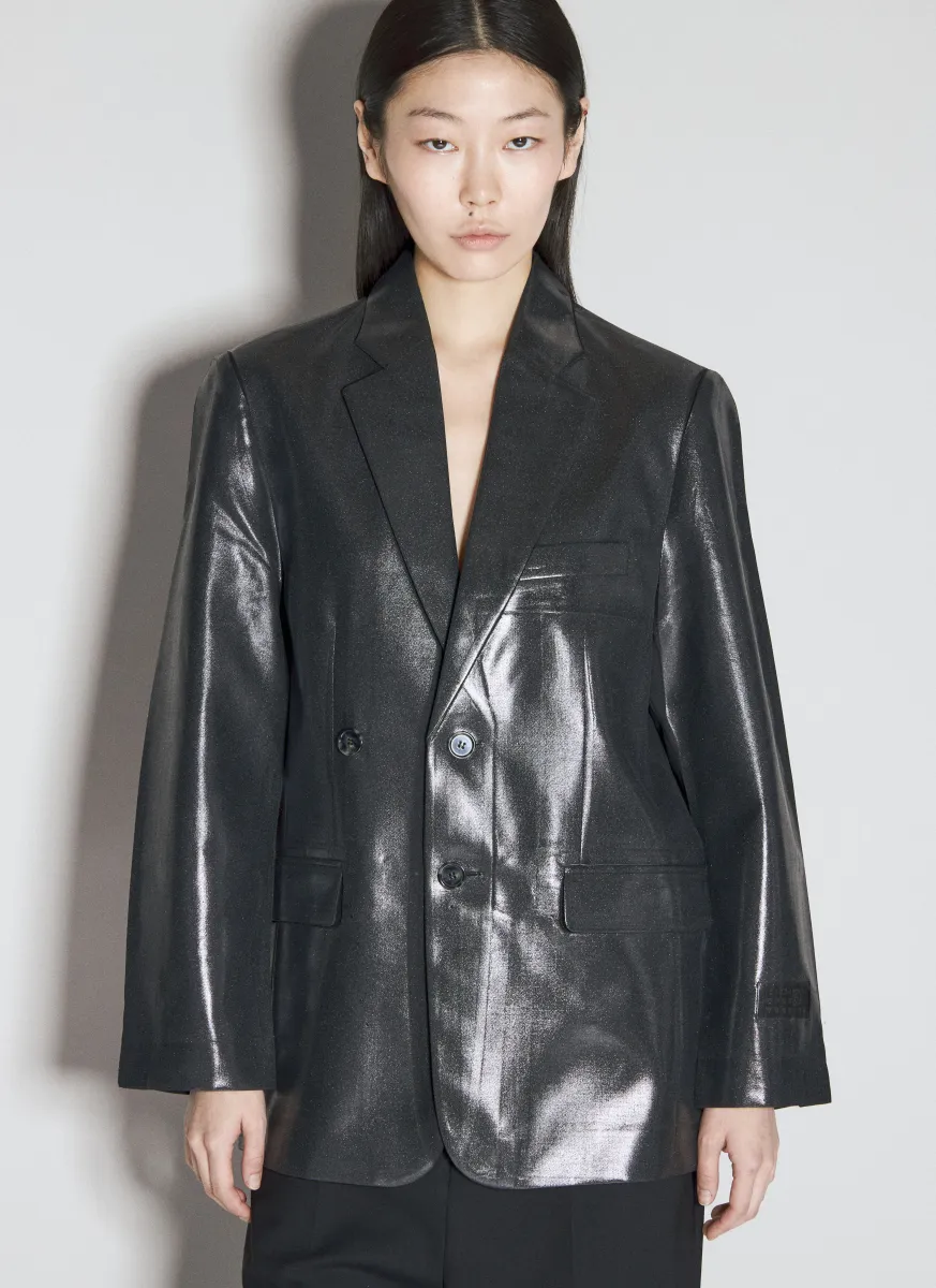 Coated Suit Blazer