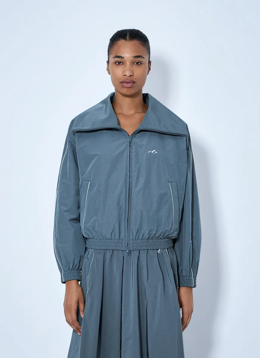High Collar Tracksuit Jacket