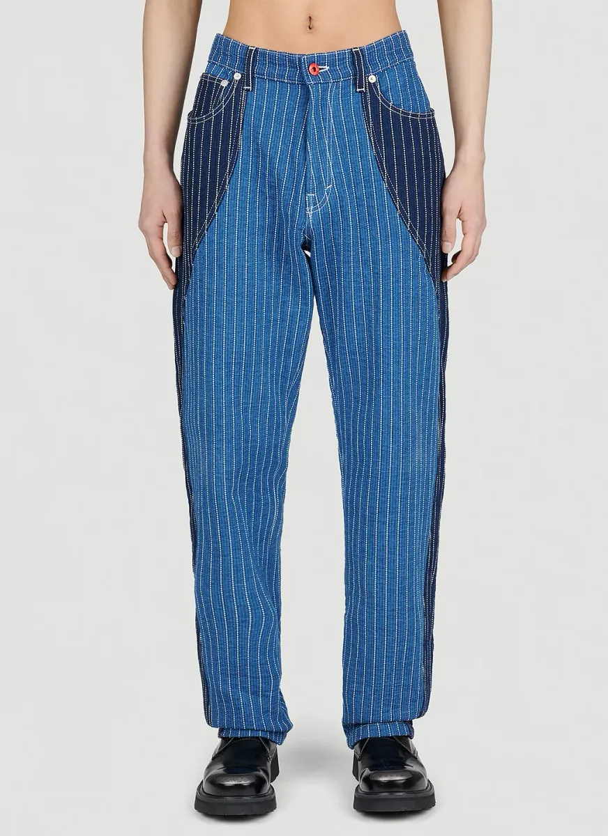Loose Patchwork Jeans