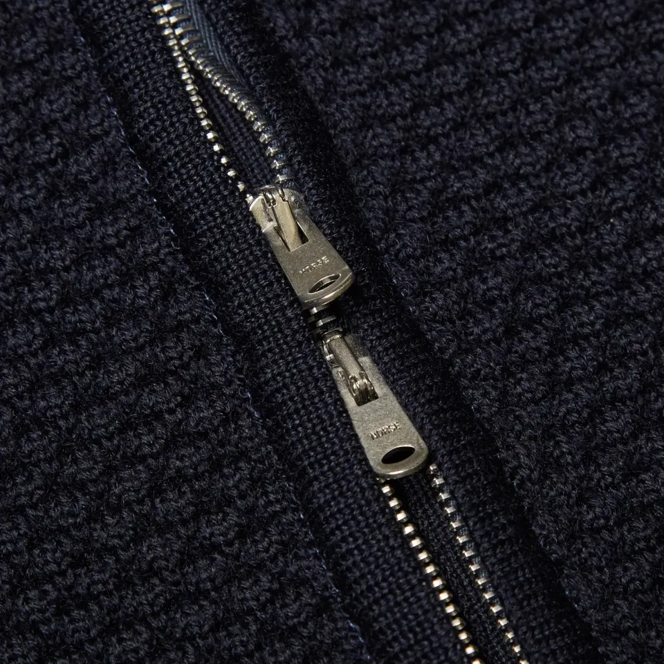 Bubble Zip Crew Knit