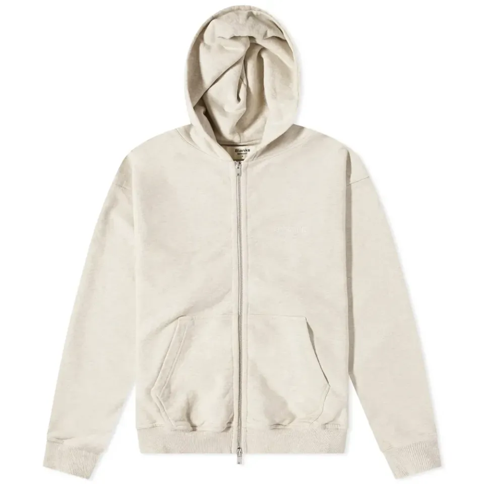 Blank Zip Though Hoodie
