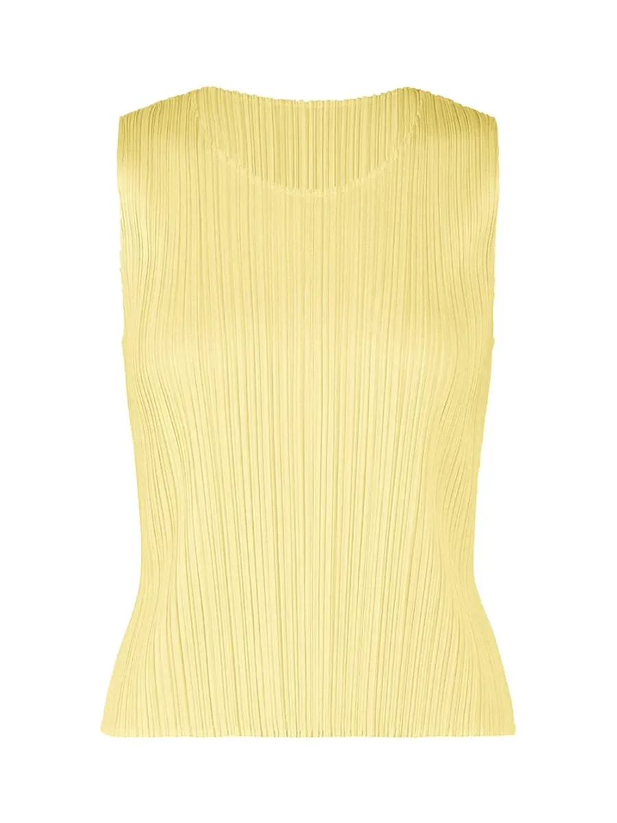 Pleats Please July Colors Tank Top Yellow
