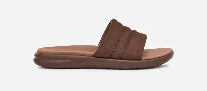 Union Slide for Men in Brown, Size 8, Leather