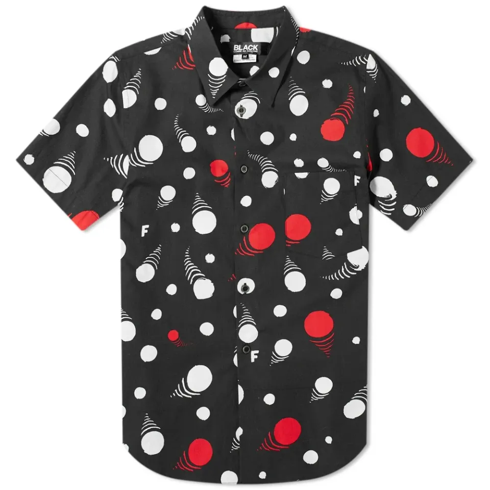 Comme des Garcons Black Short Sleeve Print Shirt