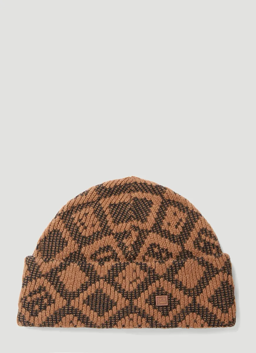 Face Tiles Beanie Hat