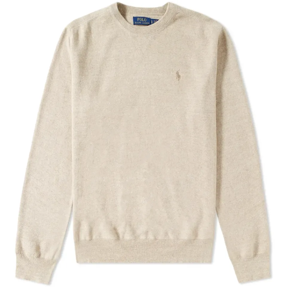 Knitted Sports Crew Neck Sweat