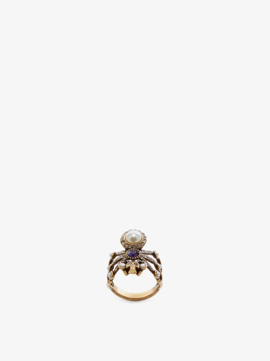 Spider and Pearl Ring