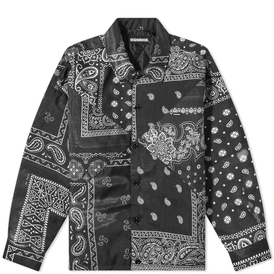 Bandana Chopped Shirt Jacket