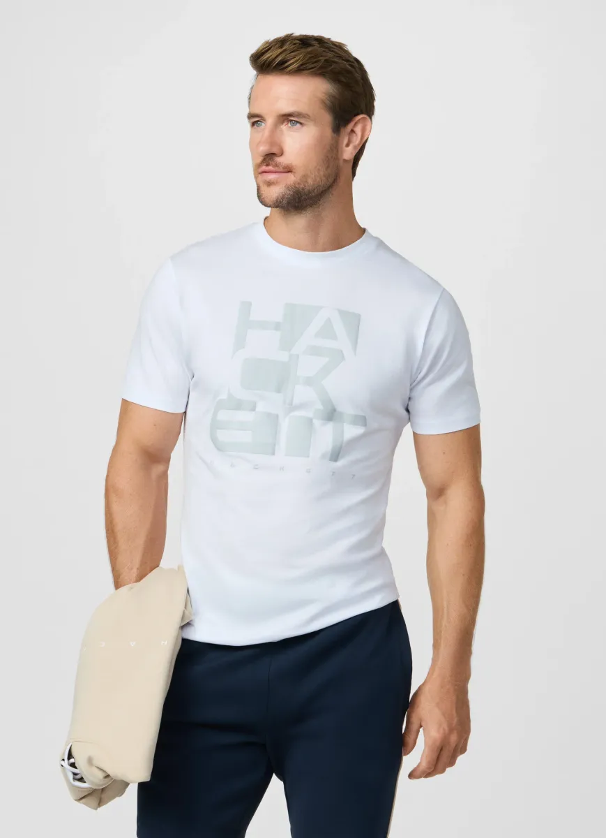 Classic Fit Branded Block Graphic T-Shirt