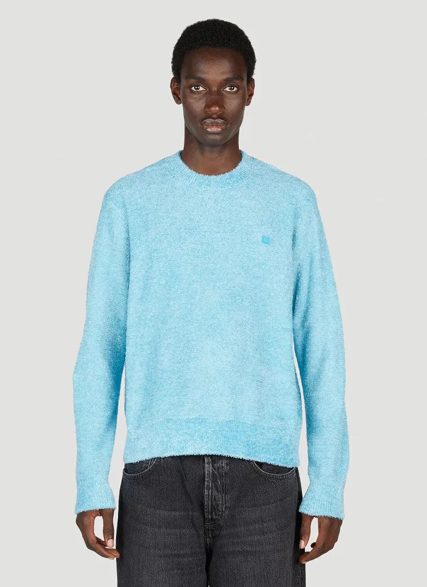 Face Patch Crewneck Sweater