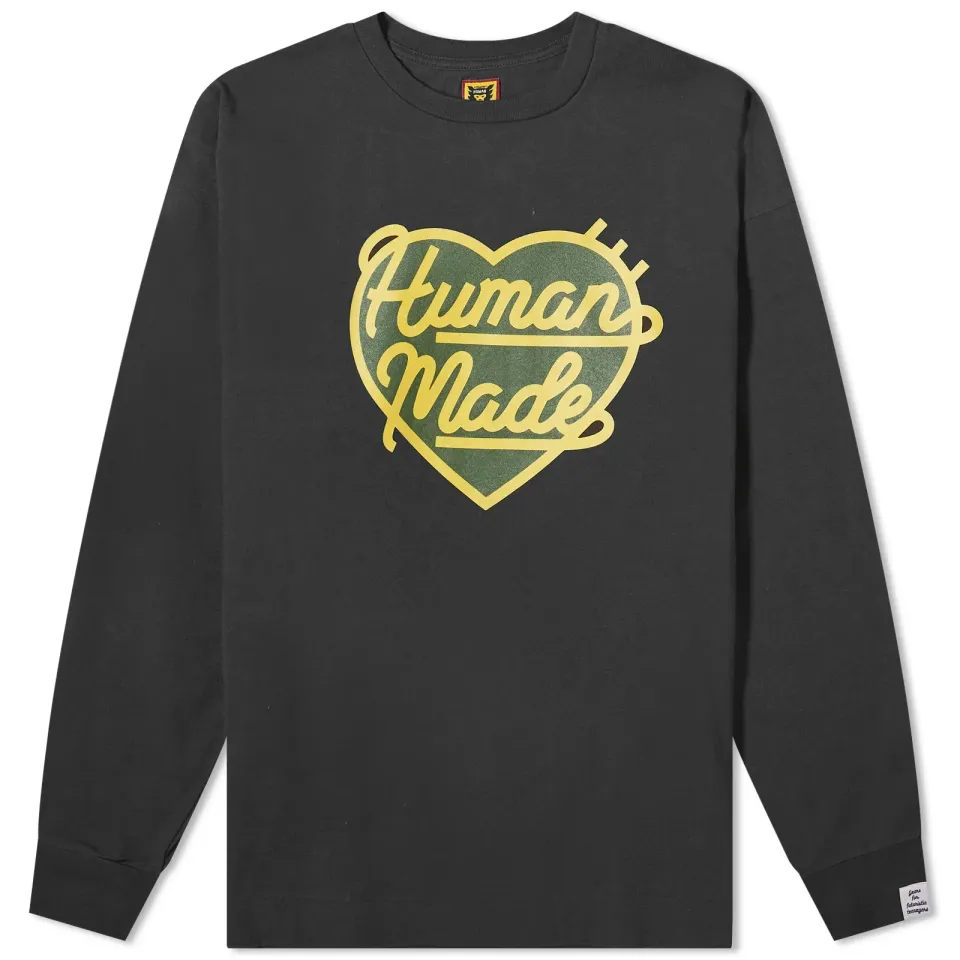 Long Sleeve Large Heart T-Shirt