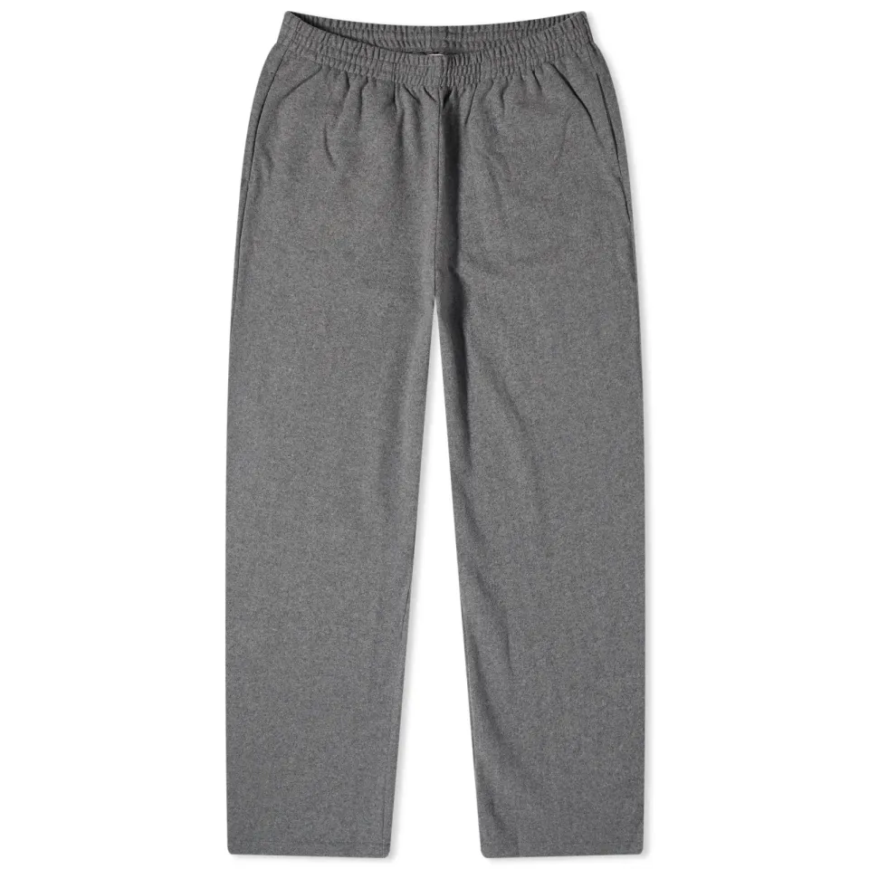 Wool Jersey Wide Leg Loose Track Pants