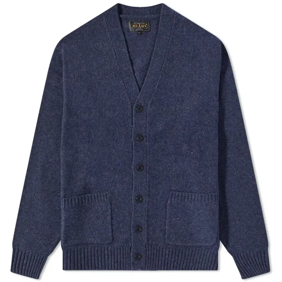 7G Elbow Patch Cardigan