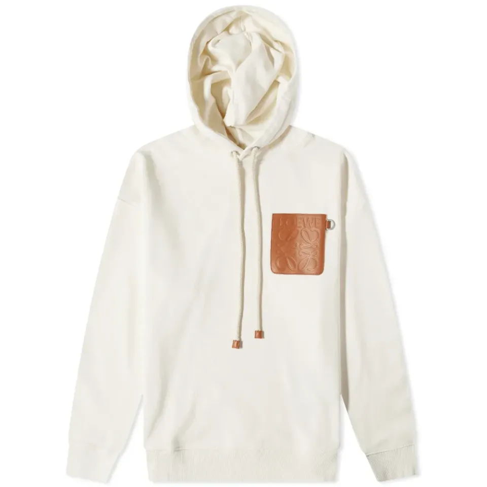 Anagram Leather Patch Hoodie