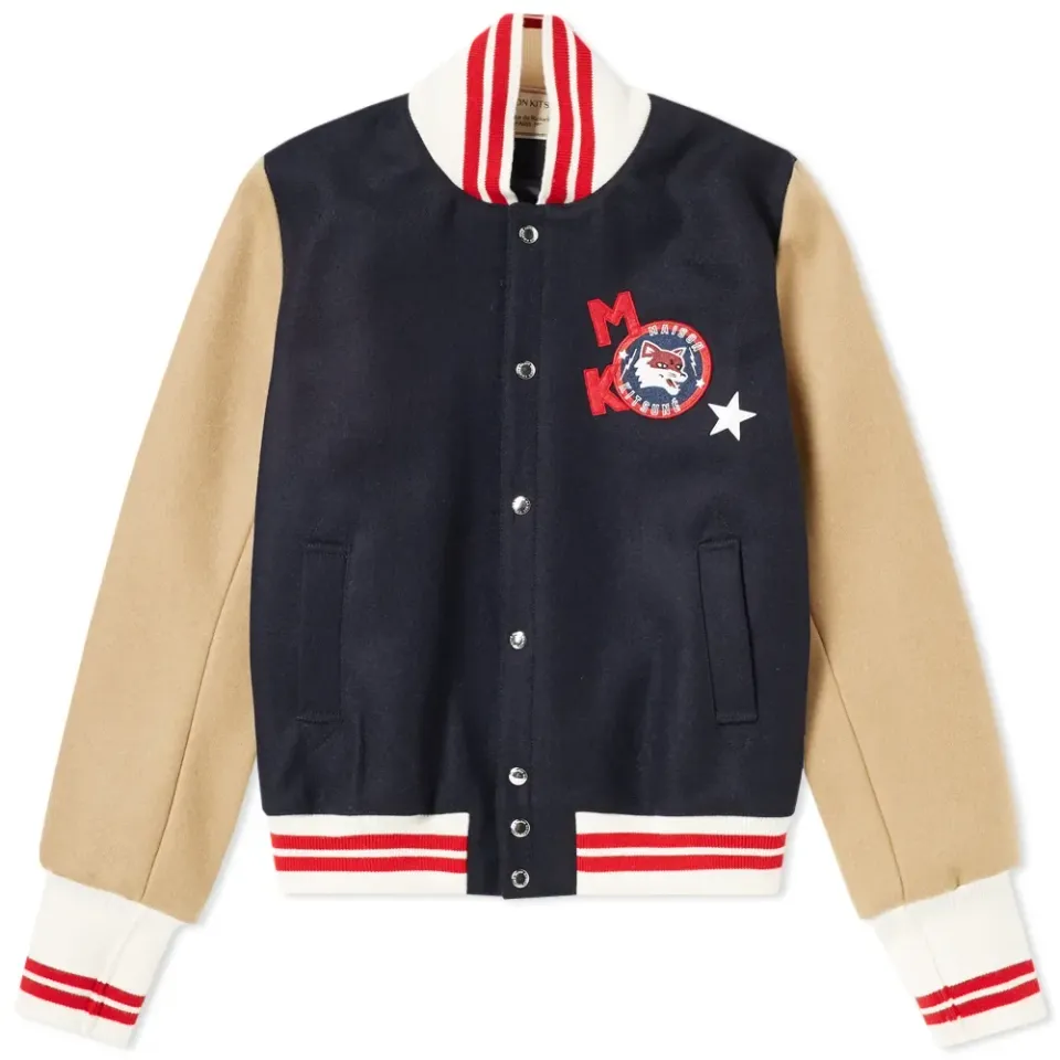 Maison Kitsuné Bicolour Teddy Jacket