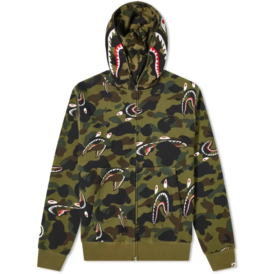 Shark 1St Camo Shark Relaxed Zip Hoodie