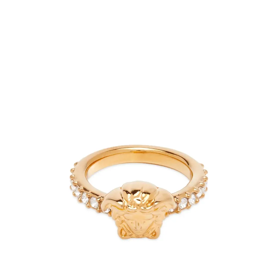 Small Medusa Head Crystal Ring