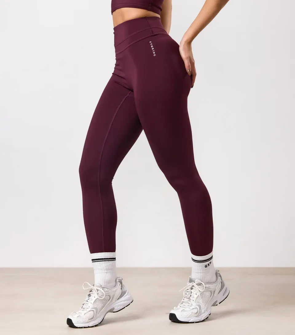 Women's Burgundy Leggings