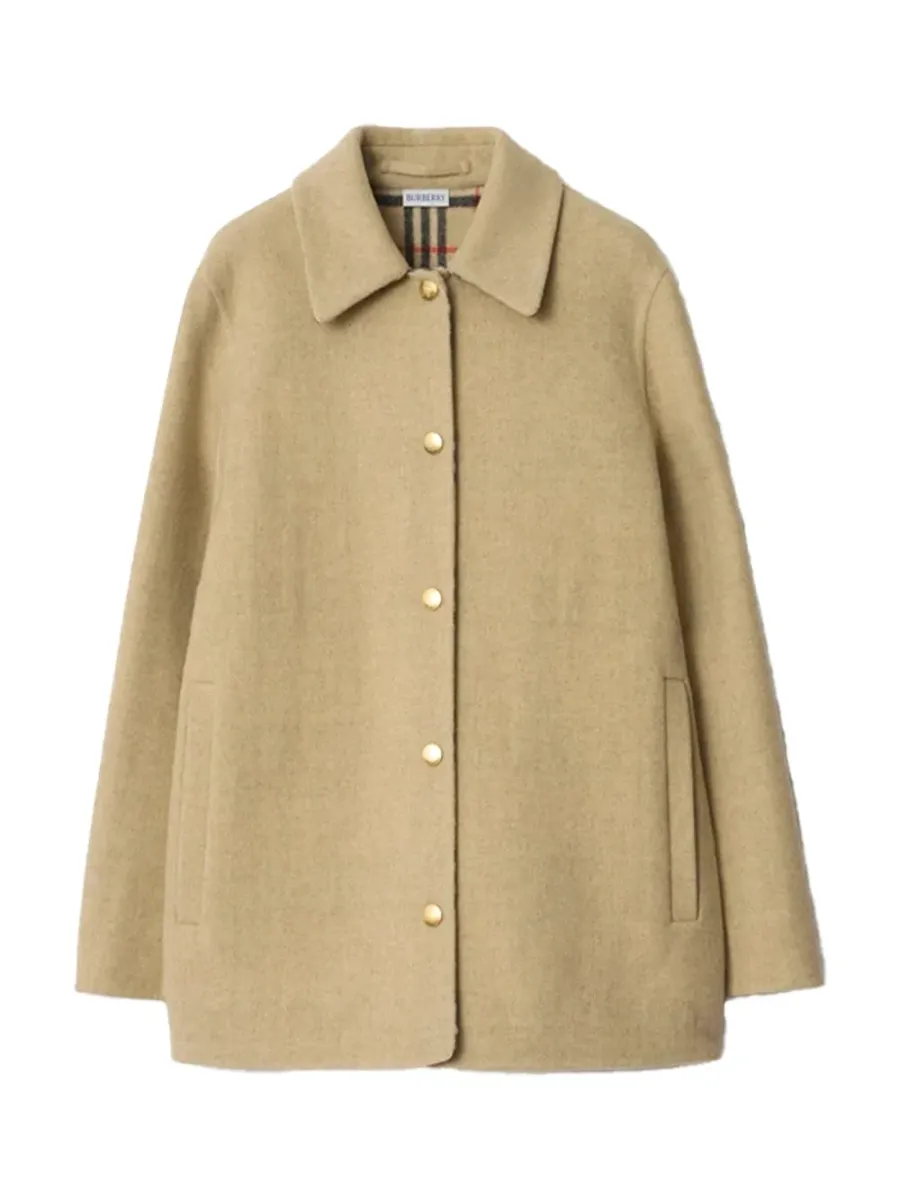 Women Wool Overshirt Sand