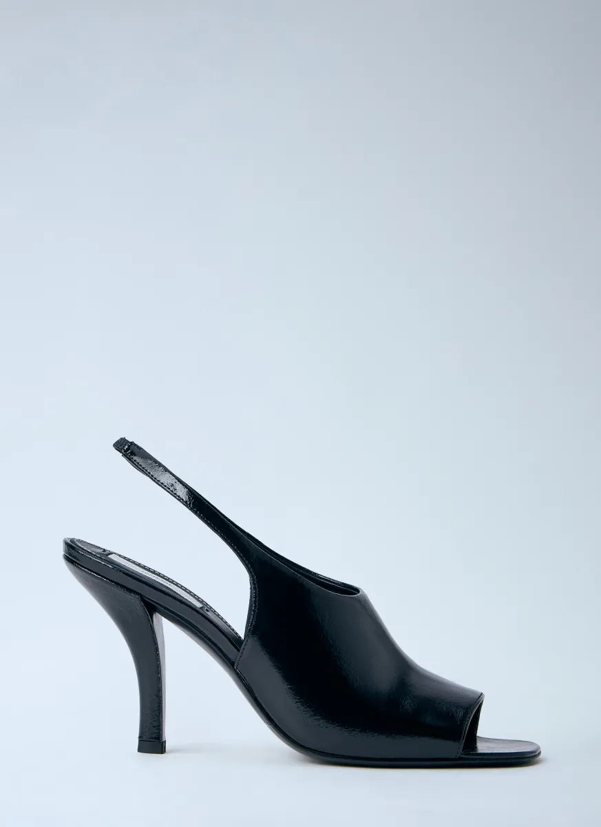 Slingback Peep-Toe Heels