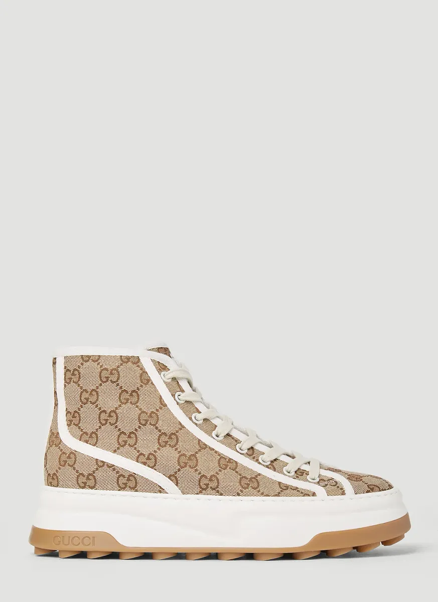 GG Canvas High Top Sneakers