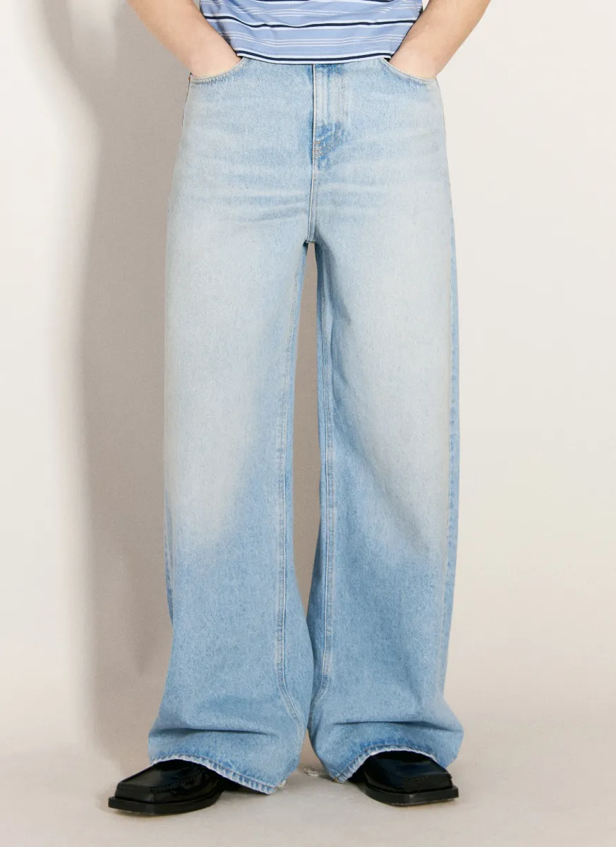 Extended Wide Leg Jeans
