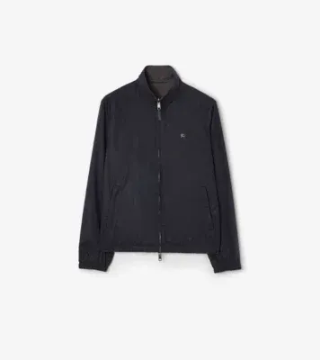 Reversible Cotton Harrington Jacket in Navy