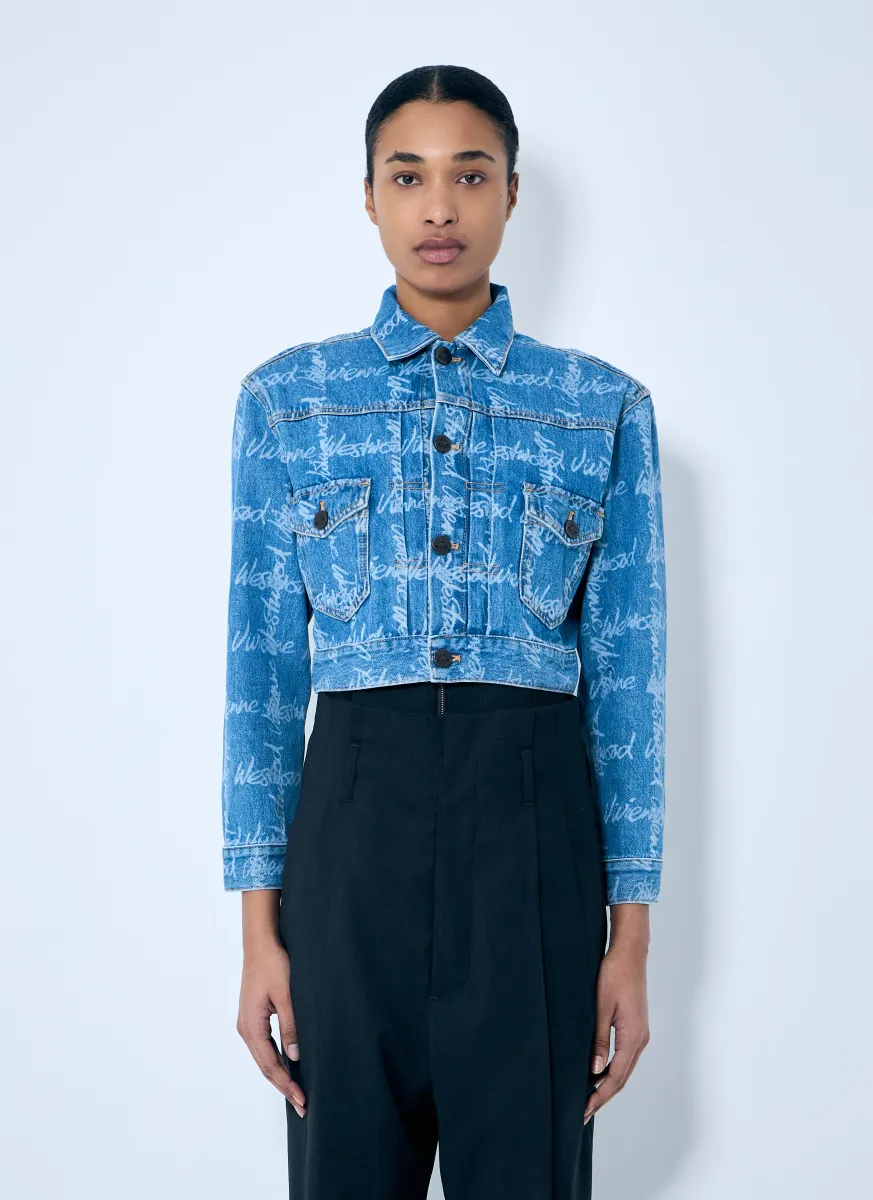 Marlene Cropped Denim Jacket