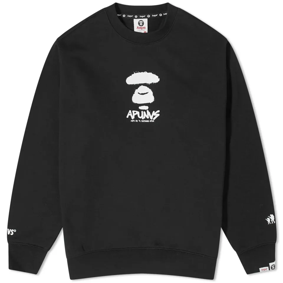 AAPE Graffiti Face Crew Sweat