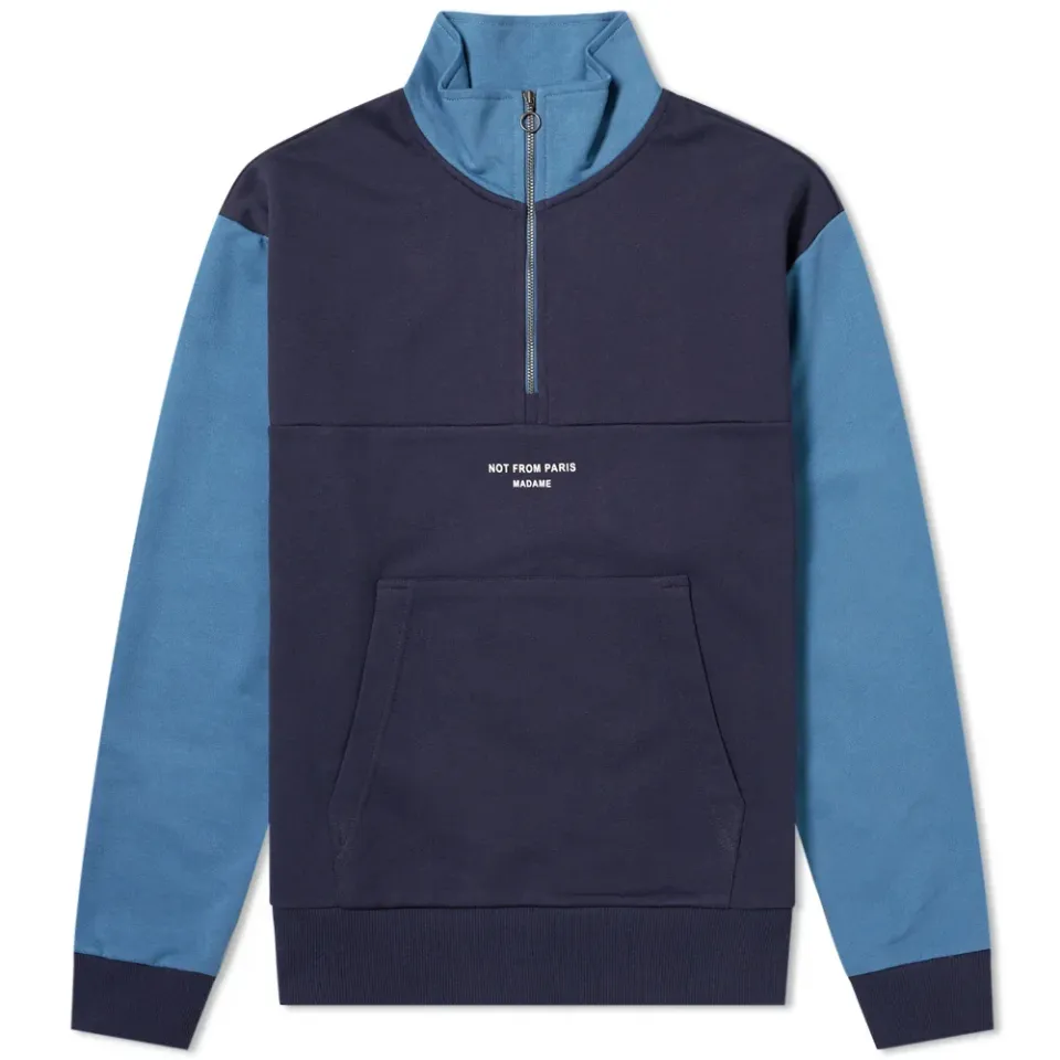 Half Zip Not From Paris Madame Sweat