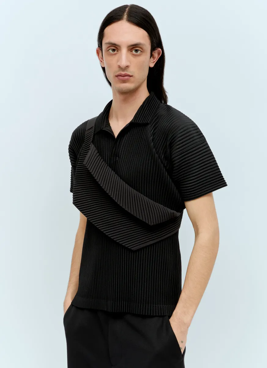 Pleated Crossbody Bag