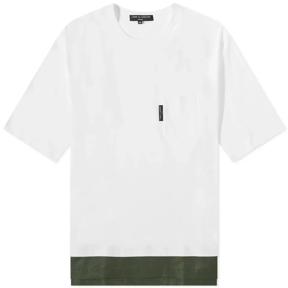 Nylon Hem Pocket T-Shirt
