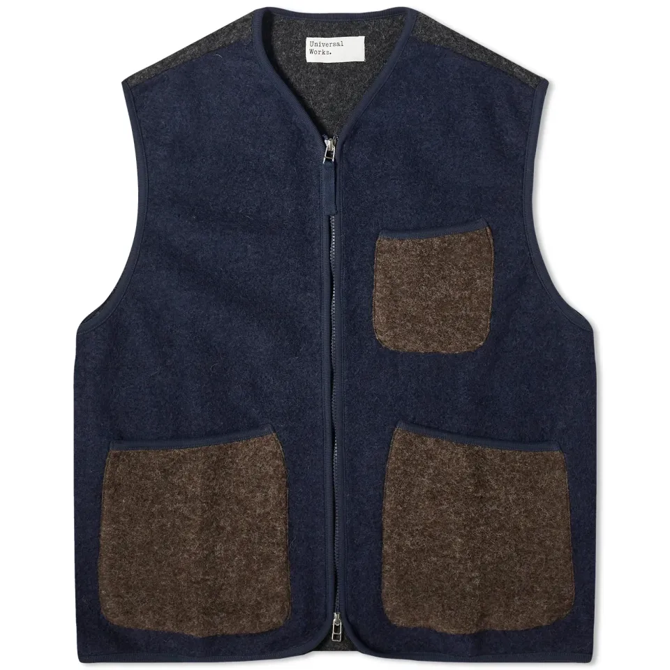 Wool Fleece Zip Gilet